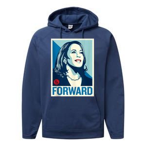 Shepard Fairey Kamala Harris Forward  Performance Fleece Hoodie