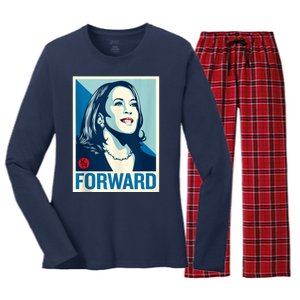 Shepard Fairey Kamala Harris Forward  Women's Long Sleeve Flannel Pajama Set 