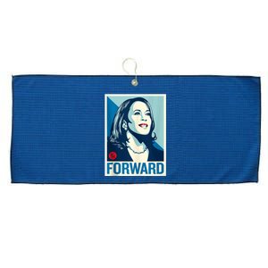 Shepard Fairey Kamala Harris Forward  Large Microfiber Waffle Golf Towel