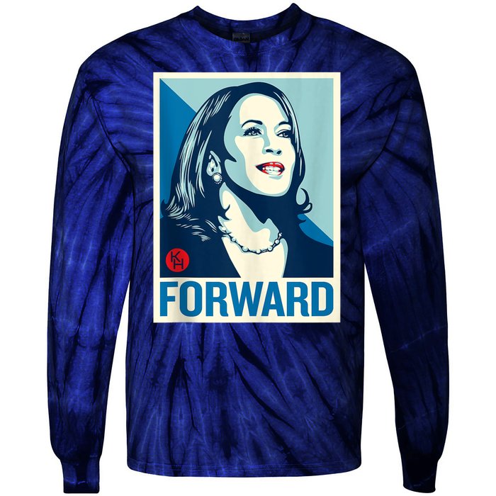 Shepard Fairey Kamala Harris Forward  Tie-Dye Long Sleeve Shirt