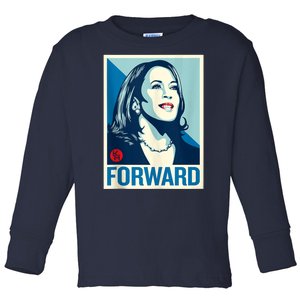 Shepard Fairey Kamala Harris Forward  Toddler Long Sleeve Shirt