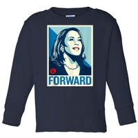 Shepard Fairey Kamala Harris Forward  Toddler Long Sleeve Shirt