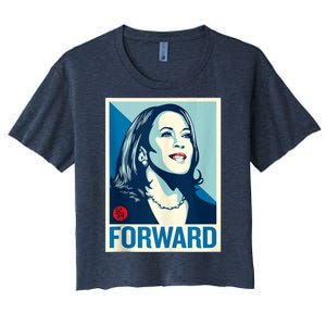 Shepard Fairey Kamala Harris Forward  Women's Crop Top Tee