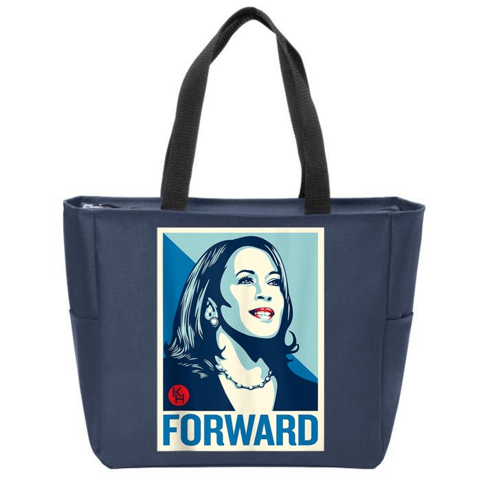 Shepard Fairey Kamala Harris Forward  Zip Tote Bag