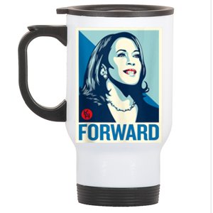 Shepard Fairey Kamala Harris Forward  Stainless Steel Travel Mug