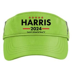 Kamala Harris 2024 Save Democracy Adult Drive Performance Visor