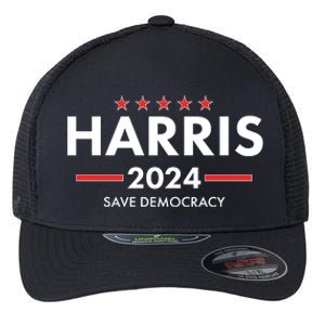 Kamala Harris 2024 Save Democracy Flexfit Unipanel Trucker Cap