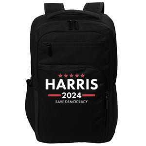 Kamala Harris 2024 Save Democracy Impact Tech Backpack