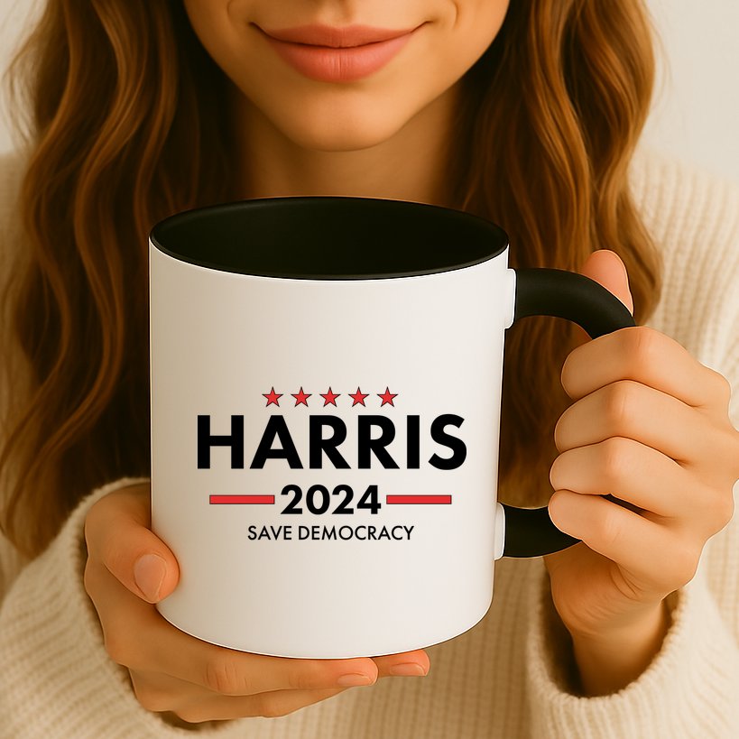 Kamala Harris 2024 Save Democracy Mug
