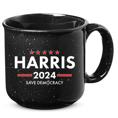 Kamala Harris 2024 Save Democracy 15oz Campfire Ceramic Mug