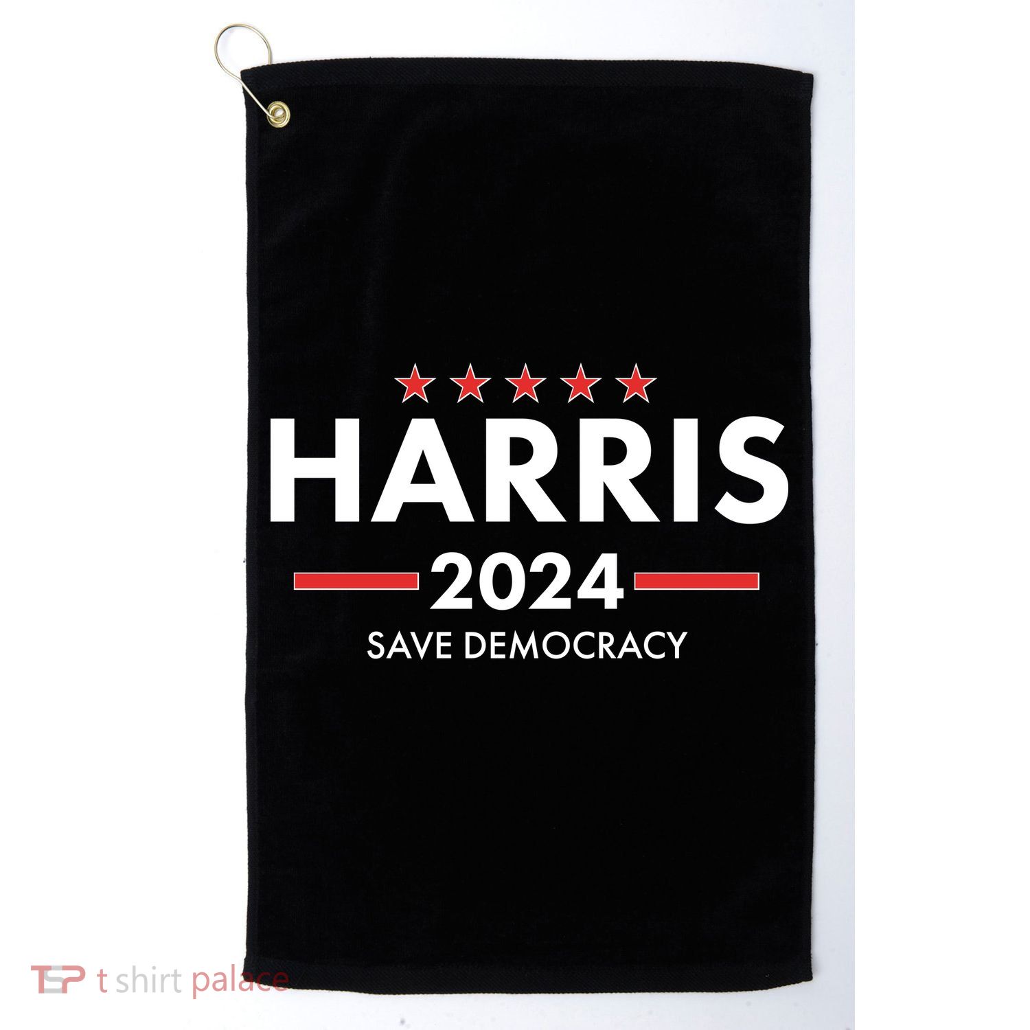 Kamala Harris 2024 Save Democracy Golf Towel