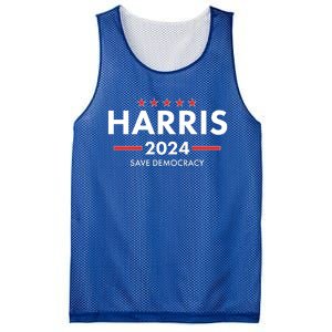 Kamala Harris 2024 Save Democracy Mesh Reversible Basketball Jersey Tank