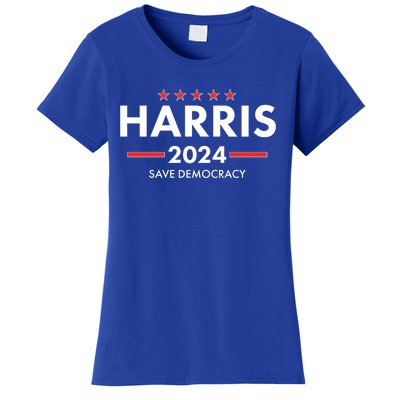 Kamala Harris 2024 Save Democracy Women's T-Shirt