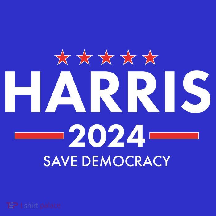 Kamala Harris 2024 Save Democracy Kids T-Shirt