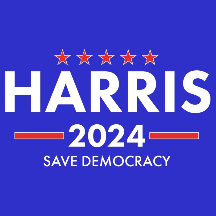 Kamala Harris 2024 Save Democracy Zip Tote Bag