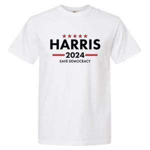 Kamala Harris 2024 Save Democracy Garment-Dyed Heavyweight T-Shirt