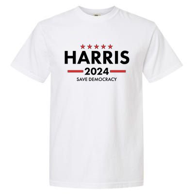 Kamala Harris 2024 Save Democracy Garment-Dyed Heavyweight T-Shirt