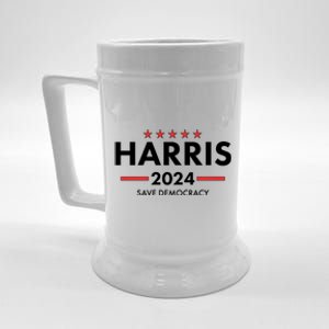 Kamala Harris 2024 Save Democracy Beer Stein