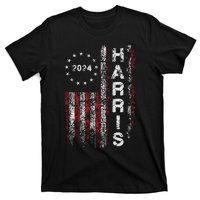 Kamala Harris 2024 For President Campaign Us Flag Vintage T-Shirt