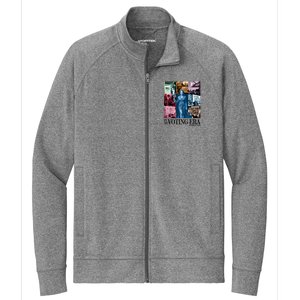 Kamala Harris 2024 In My Voting Era Madam President Stretch Full-Zip Cadet Jacket