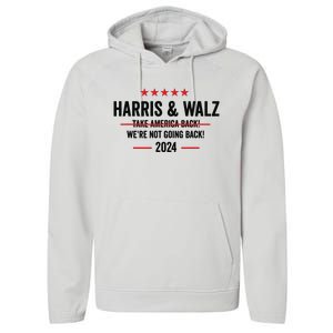 Kamala Harris 2024 For President Harris Walz 2024 Antitrump Performance Fleece Hoodie