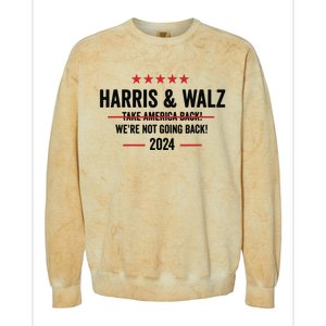 Kamala Harris 2024 For President Harris Walz 2024 Antitrump Colorblast Crewneck Sweatshirt