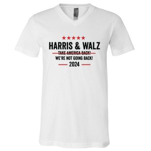 Kamala Harris 2024 For President Harris Walz 2024 Antitrump V-Neck T-Shirt