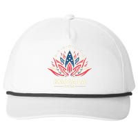 Kamala Harris 2024 Presidential Campaign American Lotus Snapback Five-Panel Rope Hat