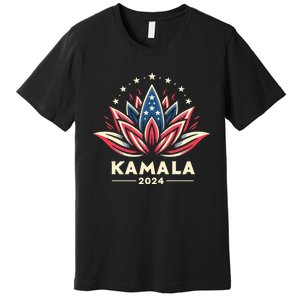 Kamala Harris 2024 Presidential Campaign American Lotus Premium T-Shirt