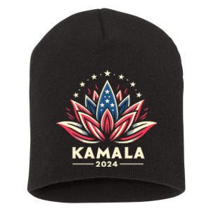 Kamala Harris 2024 Presidential Campaign American Lotus Short Acrylic Beanie