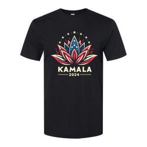 Kamala Harris 2024 Presidential Campaign American Lotus Softstyle CVC T-Shirt