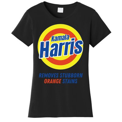 Kamala Harris 2024 Removes Stubborn Orange Stains Funny Vote Women's T-Shirt