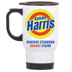 Kamala Harris 2024 Removes Stubborn Orange Stains Funny Vote Stainless Steel Travel Mug