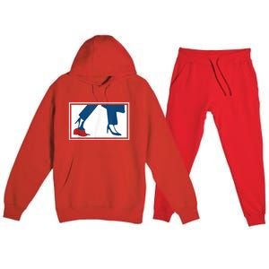 Kalama Harris 2024 Retro Comma La Red Hat Anti Trump Maga Premium Hooded Sweatsuit Set