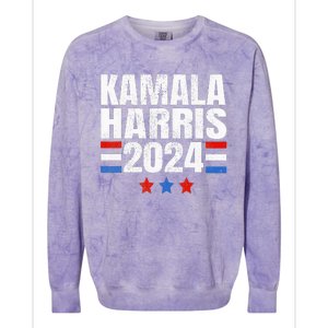 Kamala Harris 2024 For President Campaign Colorblast Crewneck Sweatshirt