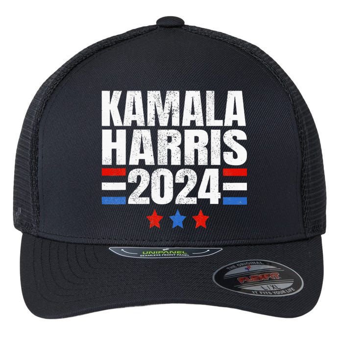 Kamala Harris 2024 For President Campaign Flexfit Unipanel Trucker Cap