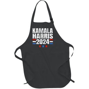 Kamala Harris 2024 For President Campaign Full-Length Apron With Pockets