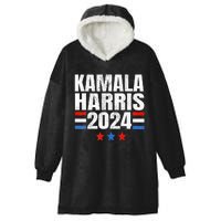 Kamala Harris 2024 For President Campaign Hooded Wearable Blanket