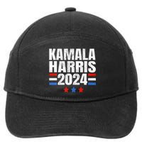 Kamala Harris 2024 For President Campaign 7-Panel Snapback Hat