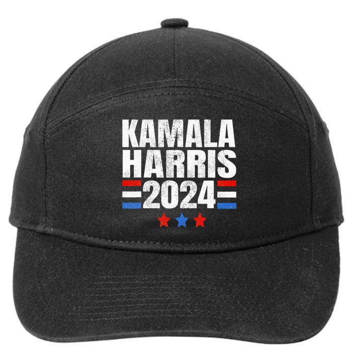 Kamala Harris 2024 For President Campaign 7-Panel Snapback Hat