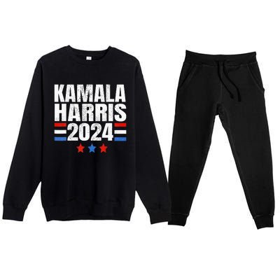 Kamala Harris 2024 For President Campaign Premium Crewneck Sweatsuit Set