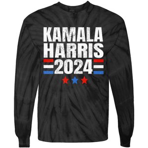 Kamala Harris 2024 For President Campaign Tie-Dye Long Sleeve Shirt