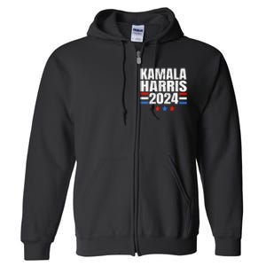 Kamala Harris 2024 For President Campaign Full Zip Hoodie