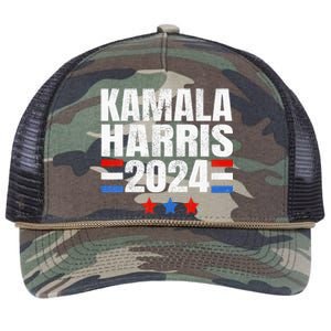 Kamala Harris 2024 For President Campaign Retro Rope Trucker Hat Cap