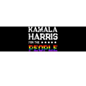 Kamala Harris 2024 For The People Lgbt Flag Equality Bumper Sticker