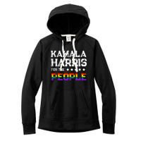 Kamala Harris 2024 For The People Lgbt Flag Equality Women's Fleece Hoodie