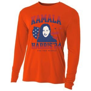 Kamala Harris 24 For The People Kalama Harris For President Gift Cooling Performance Long Sleeve Crew