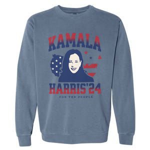 Kamala Harris 24 For The People Kalama Harris For President Gift Garment-Dyed Sweatshirt