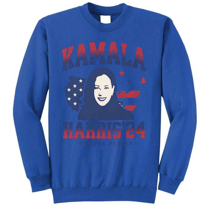 Kamala Harris 24 For The People Kalama Harris For President Gift Tall Sweatshirt