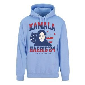 Kamala Harris 24 For The People Kalama Harris For President Gift Unisex Surf Hoodie